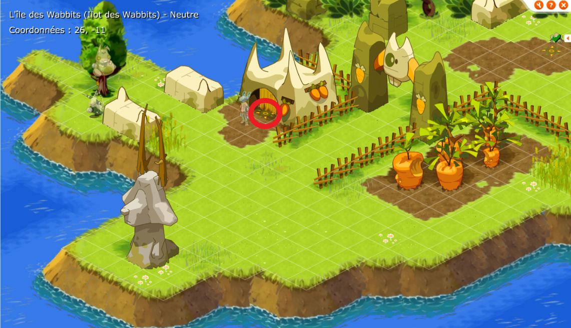 Dofus Retro Château Wa Wabbit, comment y accéder, quel est le chemin pour la panoplie sans la